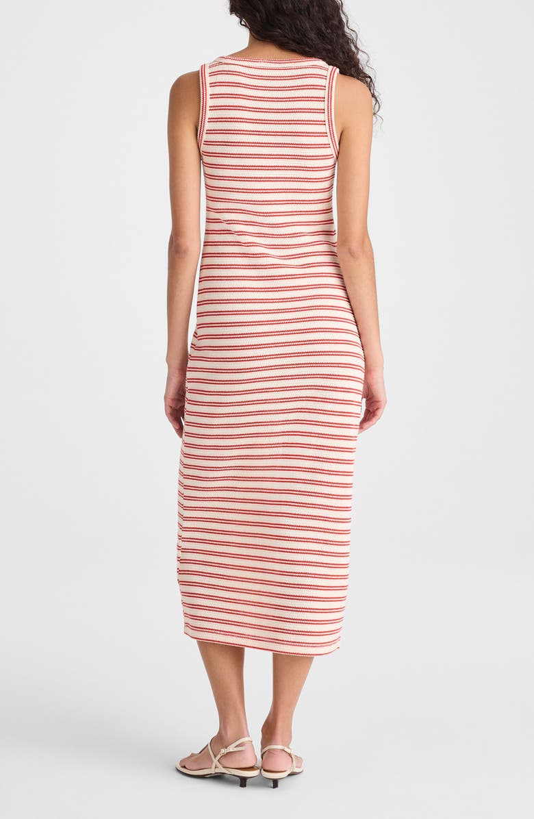 Madewell Scoop Neck Tank Maxi Dress, Alternate, color, Textured Stripe Jacquard