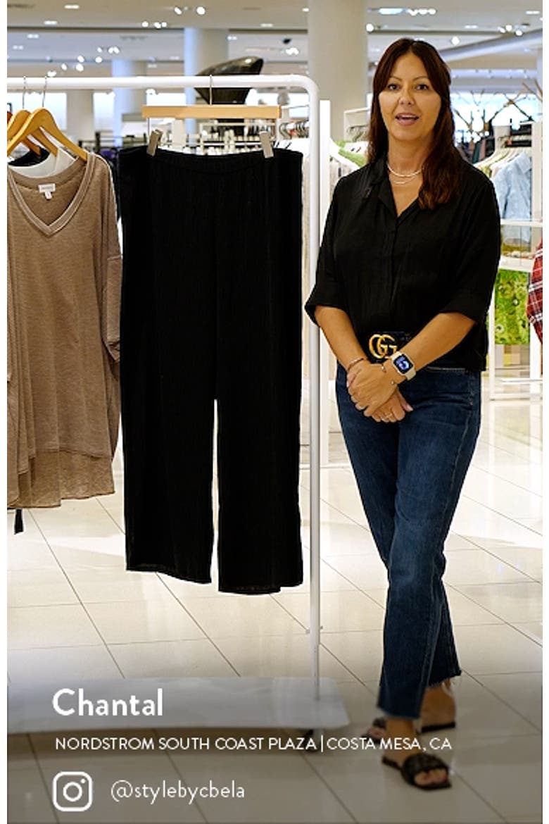 Textured Wide Leg Pants video