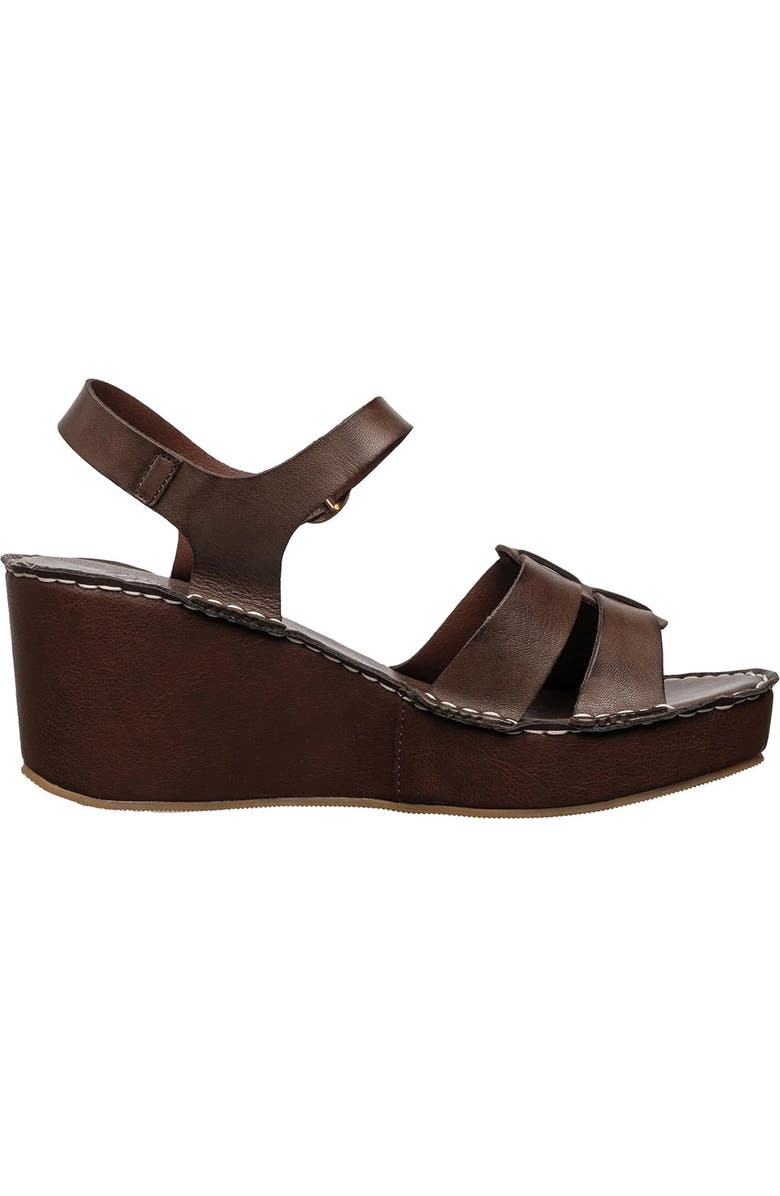 ANTELOPE Saya Platform Wedge Slingback Sandal, Alternate, color, Coffee