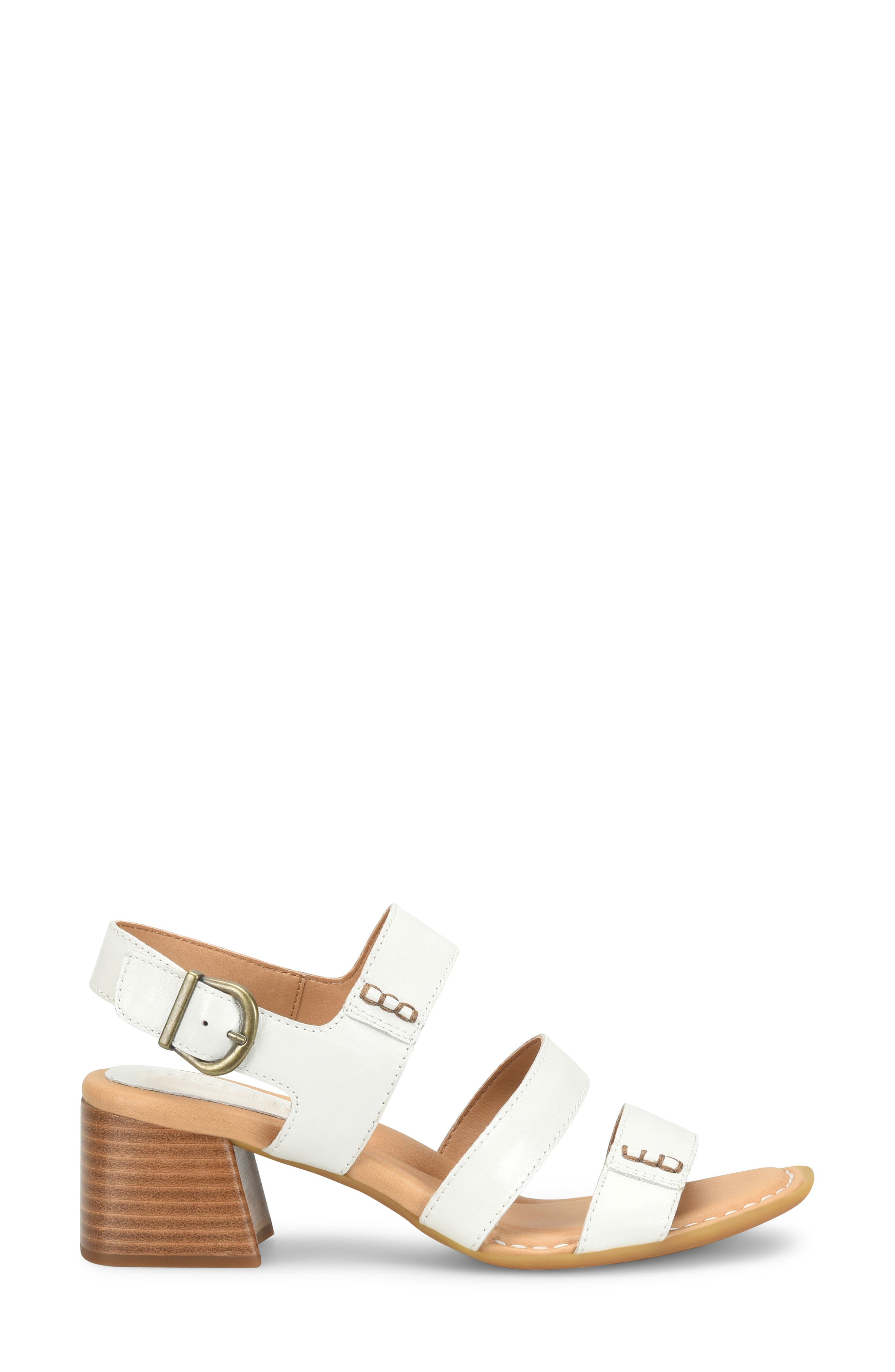 Secan Block Heel Sandal, Alternate, color, WHITE