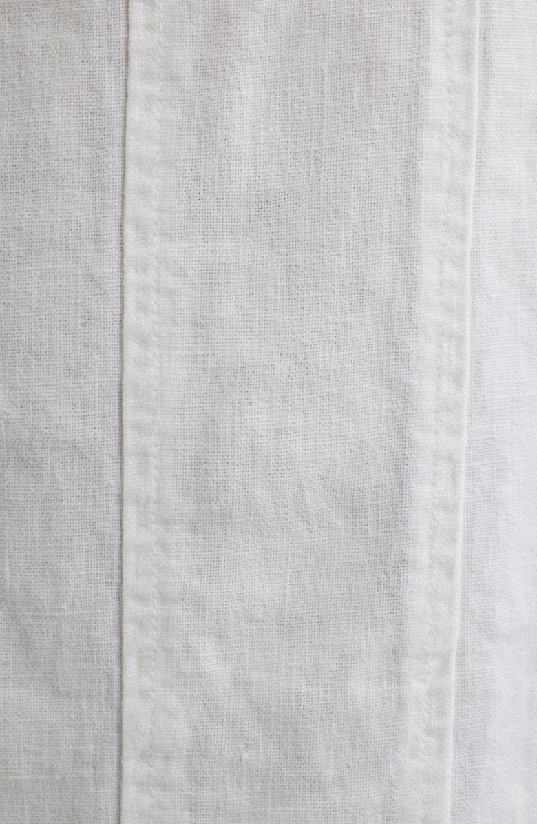 Bella Dahl Seamed Sleeveless Linen Minidress, Alternate, color, White