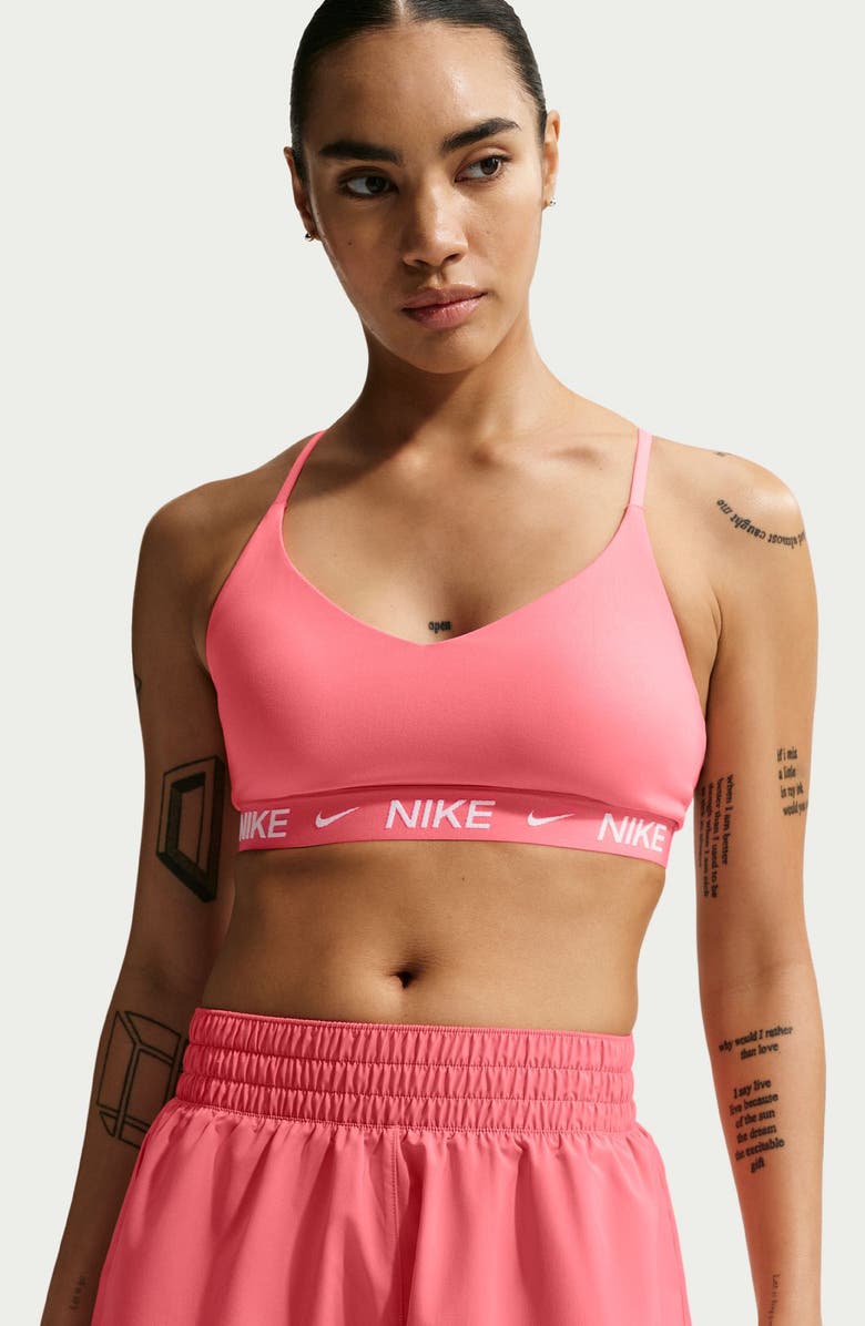 Nike Dri-FIT Mid-Rise 3-Inch Brief-Lined Shorts, Alternate, color, Soft Coral/ White