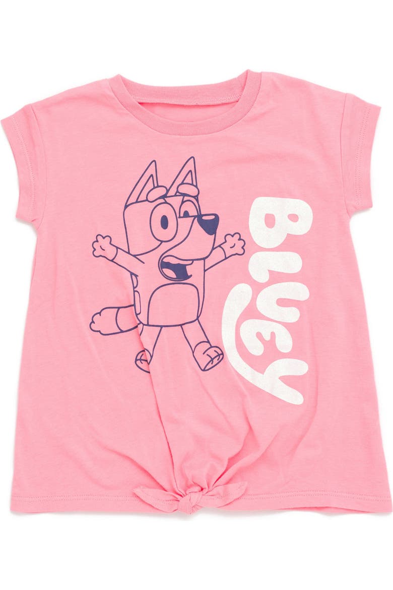 2-Piece T-Shirt and Dolphin Shorts Set, Alternate, color, Bluey Pink Navy