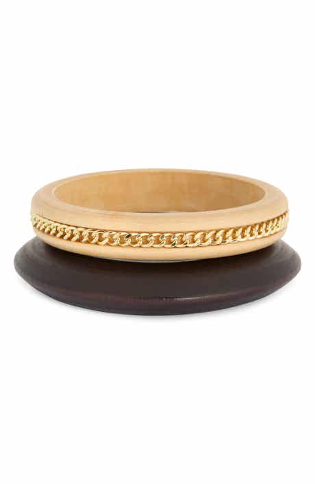 Set of 2 Wood Bangles