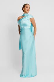 Six Stories Drape One Shoulder Bridesmaid Dress