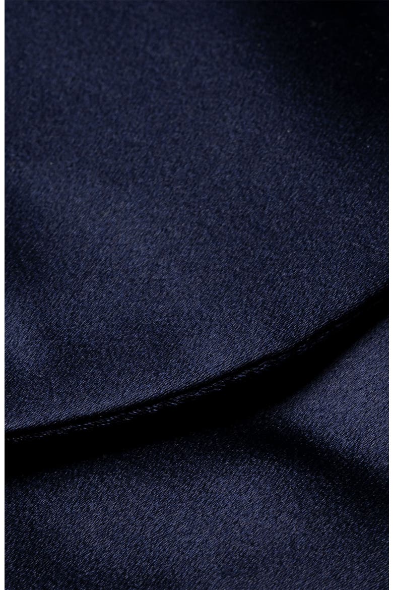 Silk Satin Self Tie Bow Tie, Alternate, color, DARK BLUE