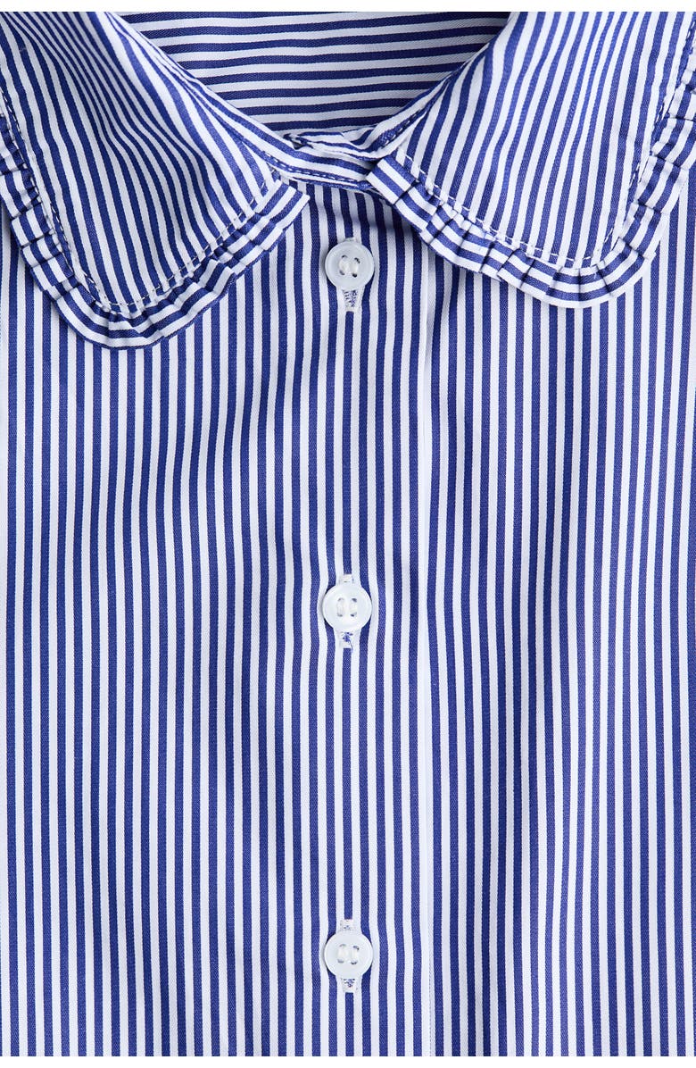 H&M Cotton Poplin Shirt, Alternate, color, Blue/Striped