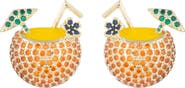EYE CANDY LOS ANGELES Cubic Zirconia Tropical Drink Stud Earrings