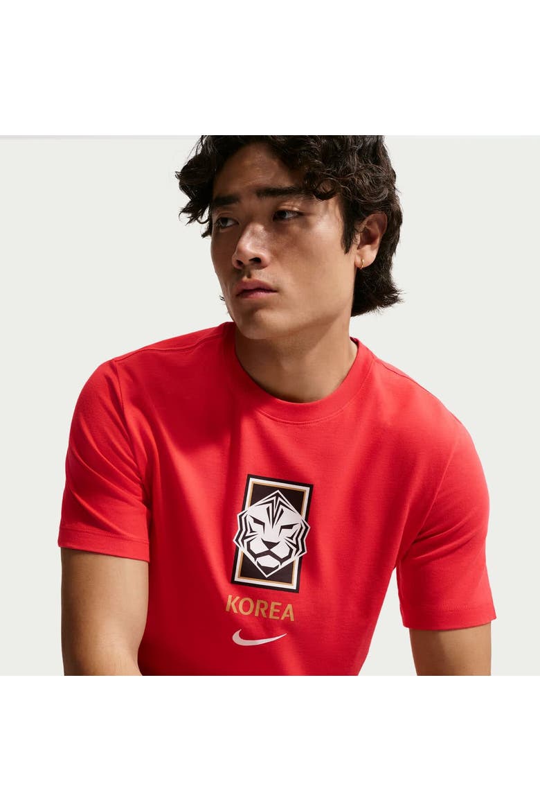 Men's Nike Red South Korea National Team Crest T-Shirt, Alternate, color, Red