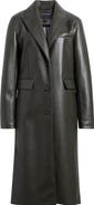 Bernardo Longline Faux Leather Coat
