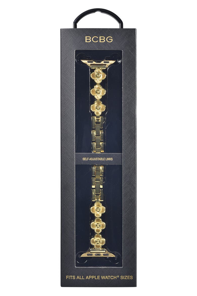 Universal Fit Clover Apple Watch® Watchband, Alternate, color, GOLD