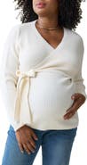 Ingrid & Isabel Rib Maternity/Nursing Wrap Sweater