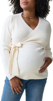 Ingrid & Isabel Rib Maternity/Nursing Wrap Sweater