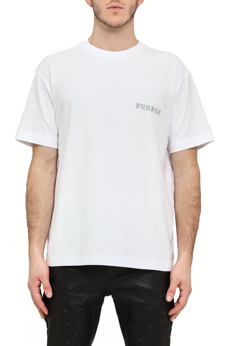 Texture Graphic T-Shirt, Main, color, WHITE