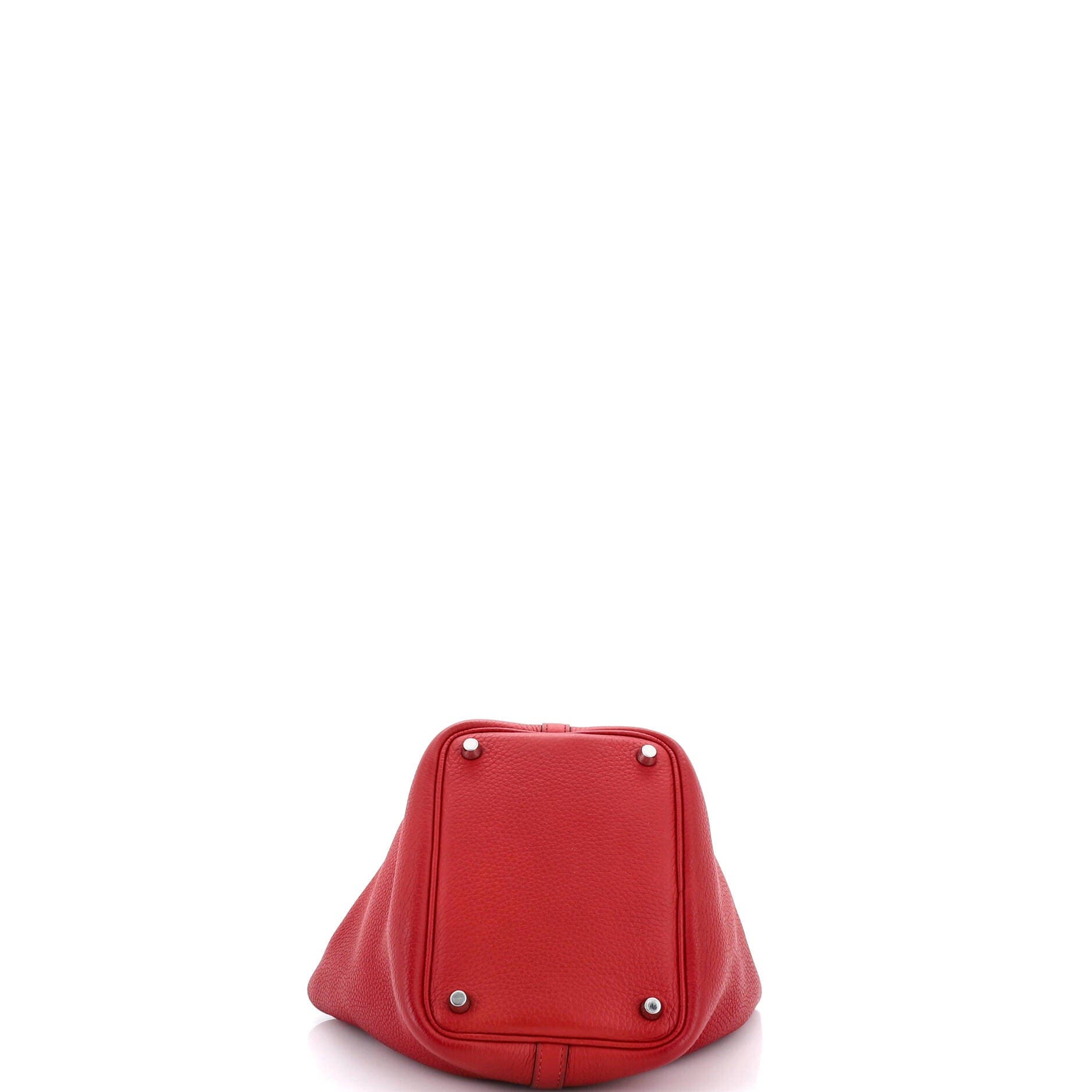 Pre-Owned Hermes Picotin Lock Bag Clemence PM, Alternate, color, Rouge Garance