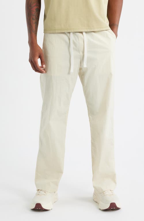 Rizort Kore Drawstring Nylon Pants In Beige