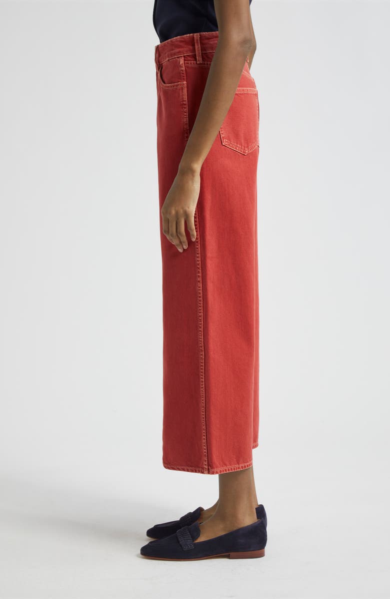 Veronica Beard Taylor High Waist Crop Wide Leg Jeans, Alternate, color, 