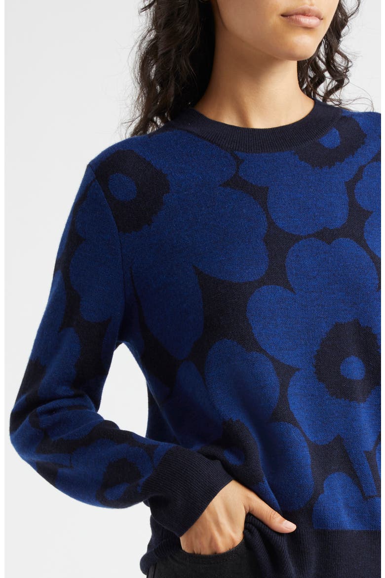 Koolaus Pieni Unikko Wool Sweater, Alternate, color, BLUE DARK BLUE