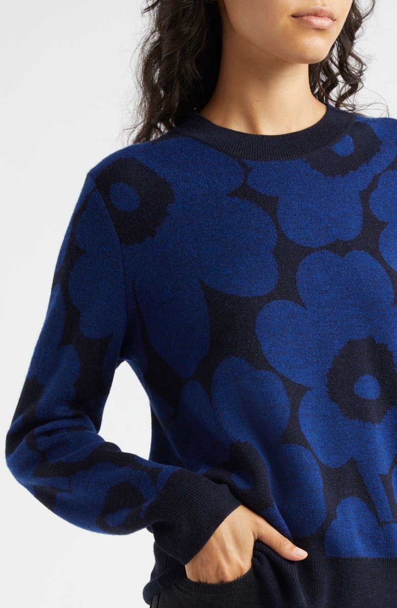Marimekko Koolaus Pieni Unikko Wool Sweater, Alternate, color, 