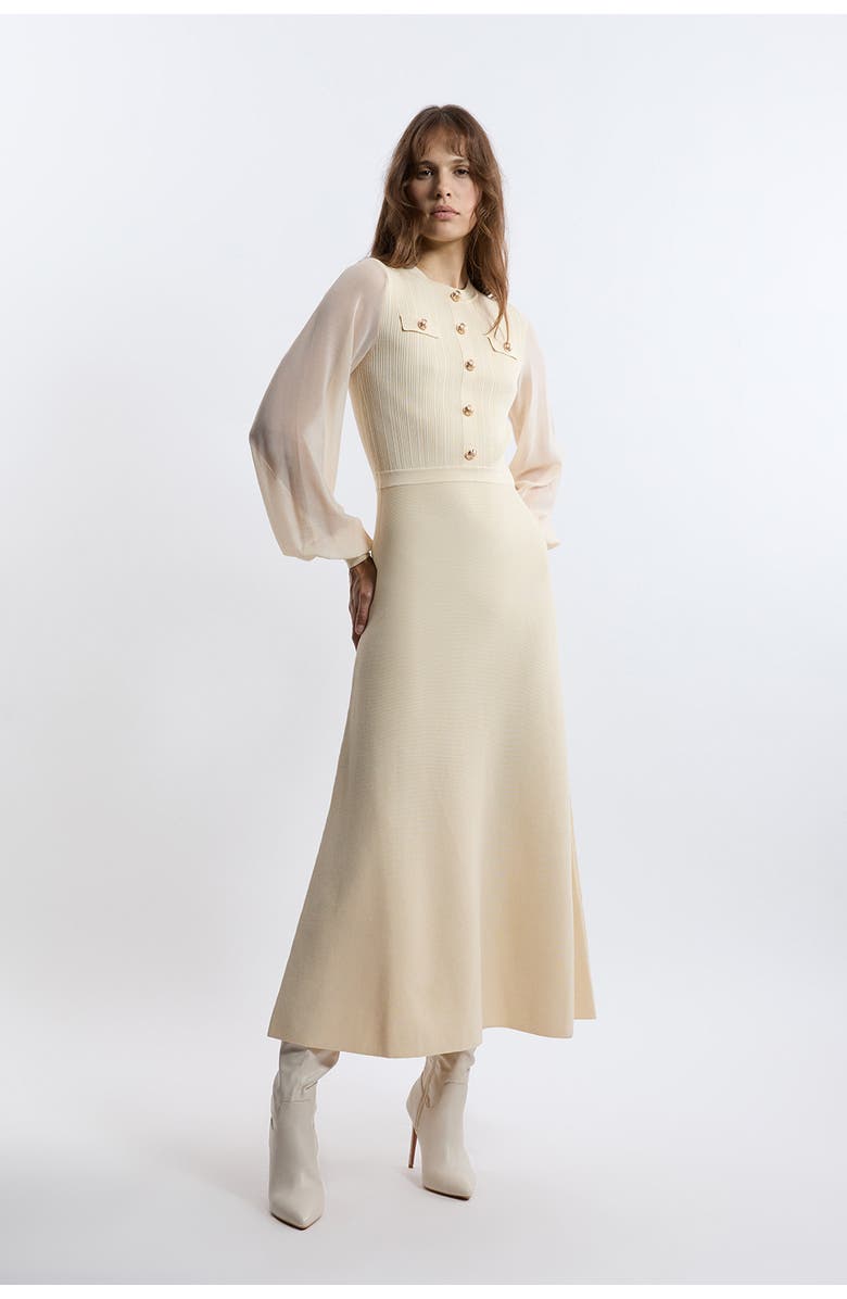 Karen Millen Viscose Maxi Knit Dress, Main, color,