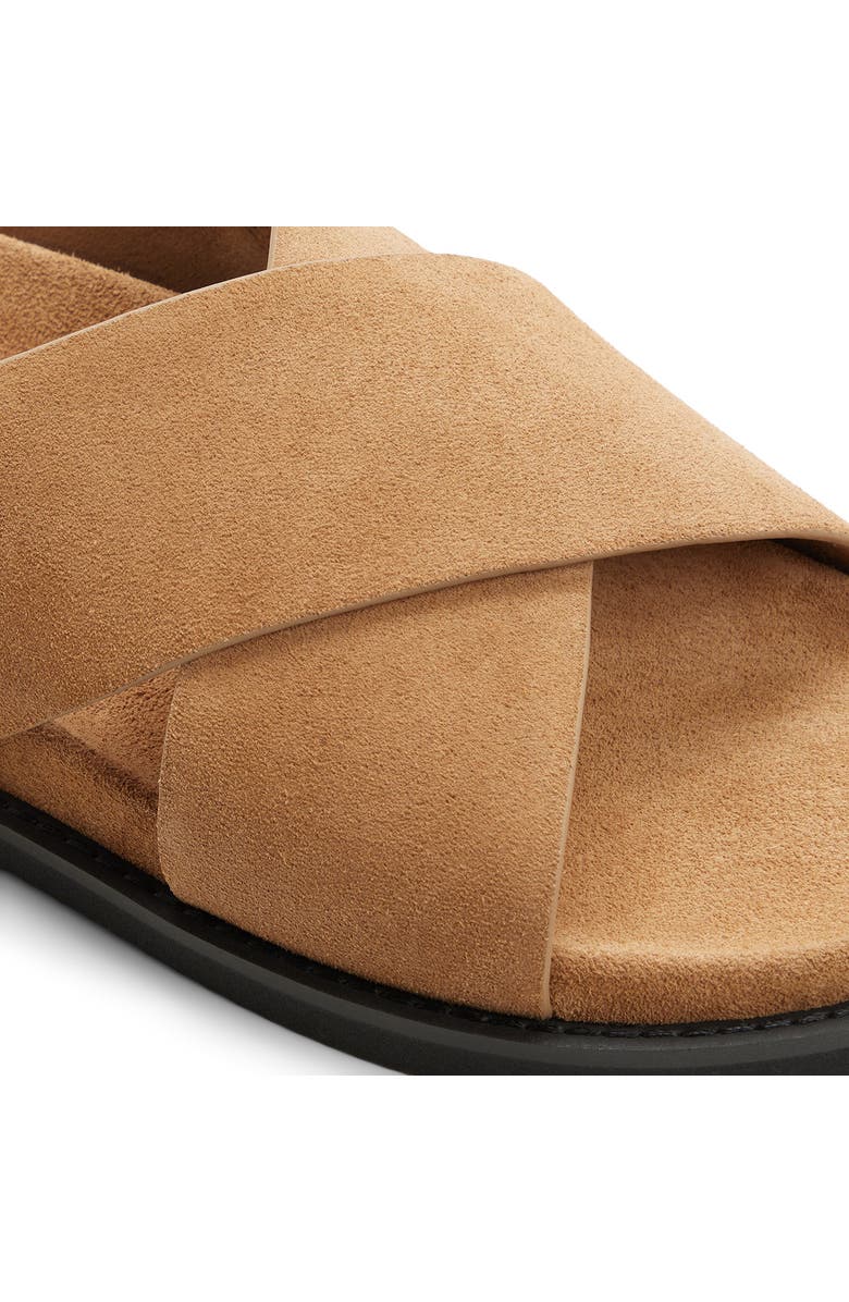 G.H.BASS Charleswood Cross Strap Sandal, Alternate, color, Light Brown