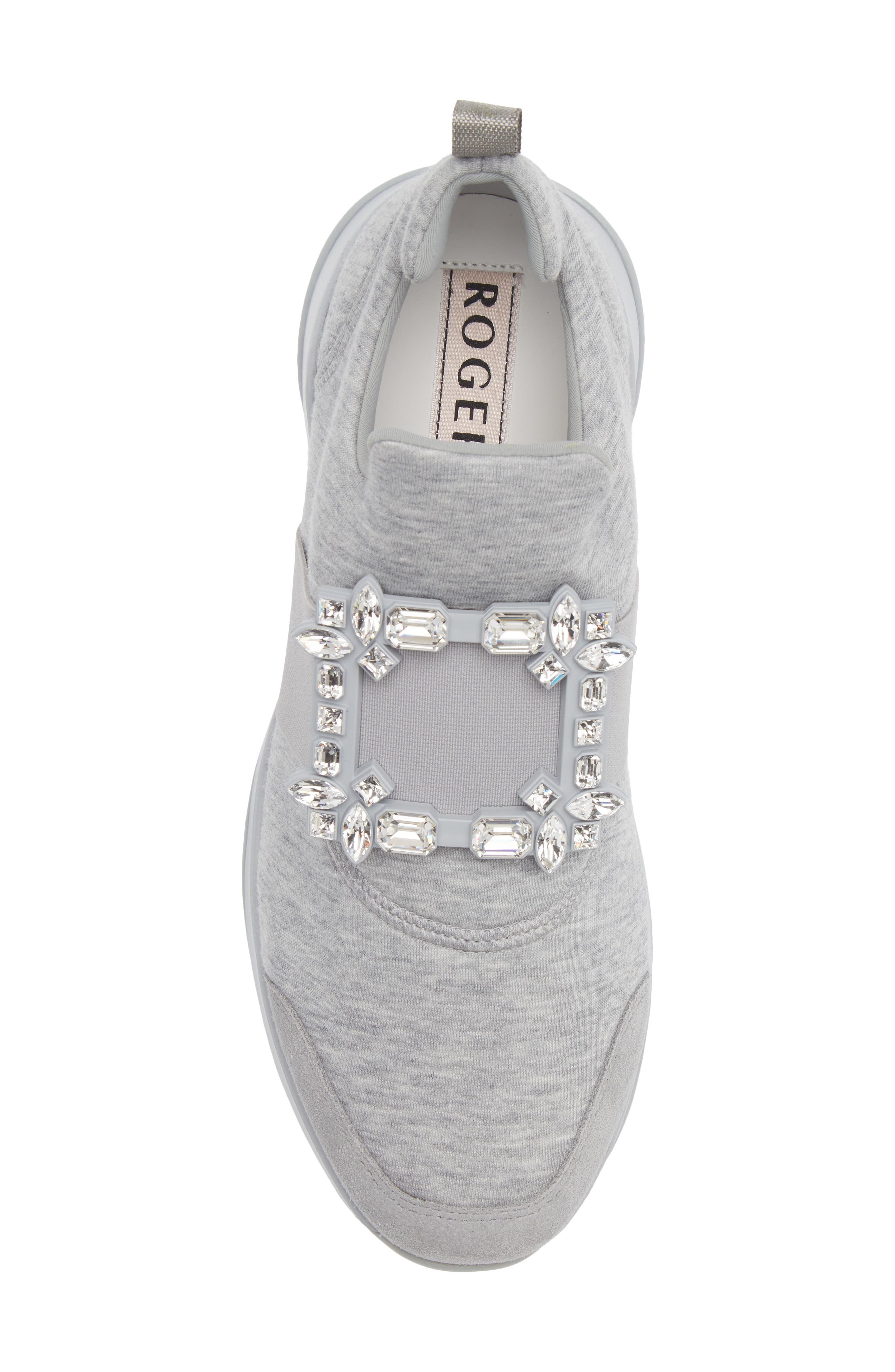 Viv Run Strass Sneaker, Alternate, color, GRIGIO/ GRIGIO CHIARO