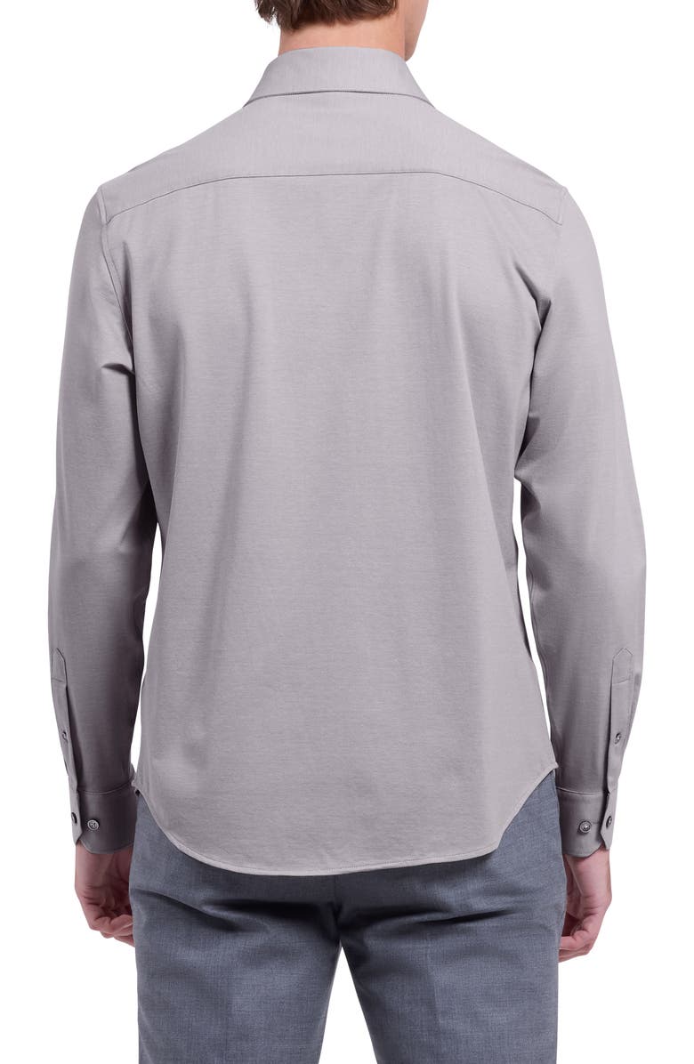 Bugatchi James OoohCotton<sup>®</sup> Button-Up Shirt, Alternate, color, Cement