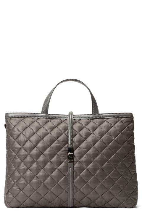 Medium Astor Diamond Quilted Top Handle Bag