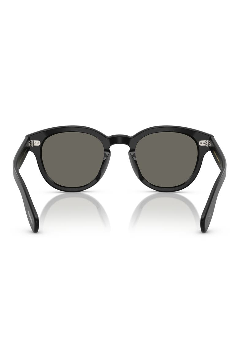 48mm Cary Grant Phantos Sunglasses, Alternate, color, SEMI-MATTE BLACK / CARBON GREY