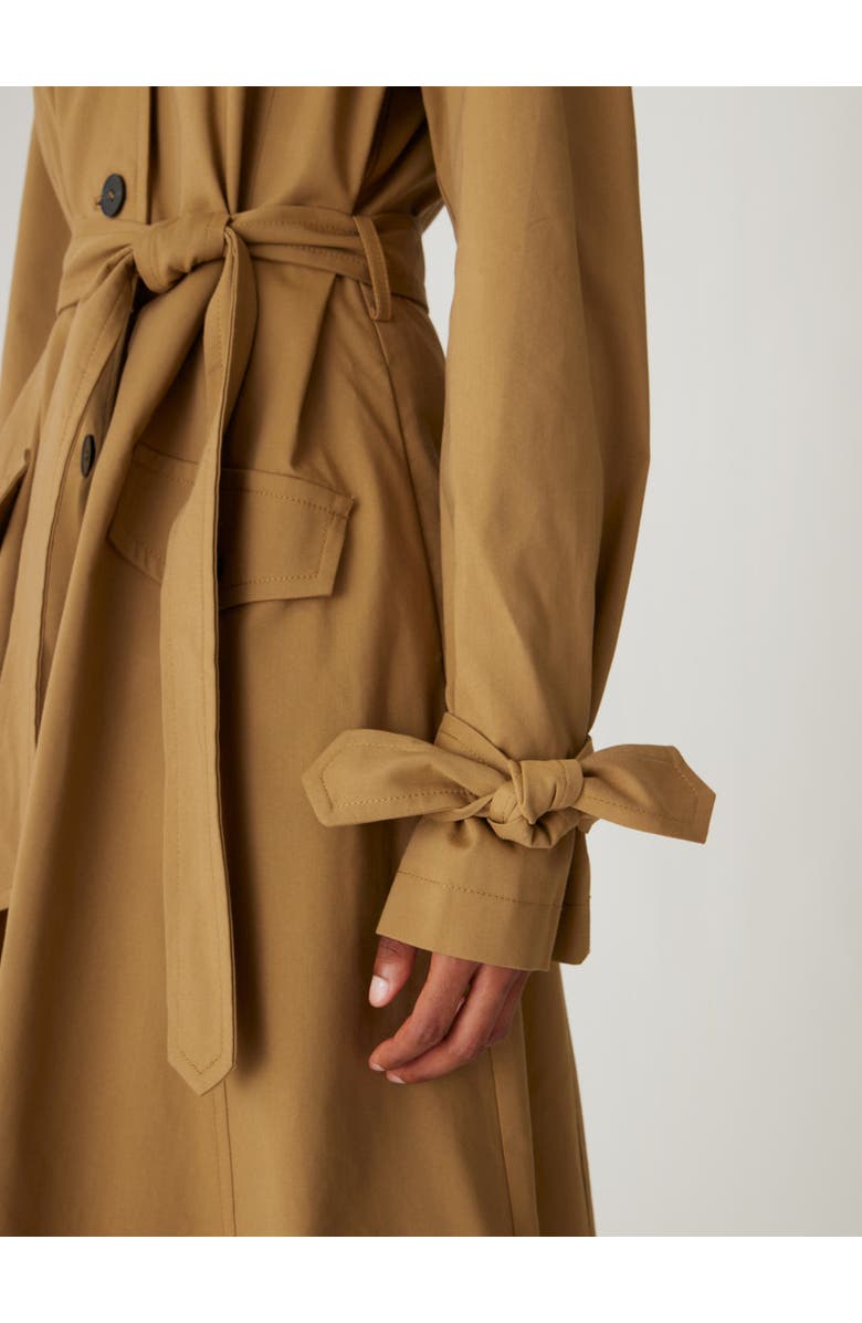 Rebecca Taylor Refined Sateen Trench Coat, Alternate, color, Date