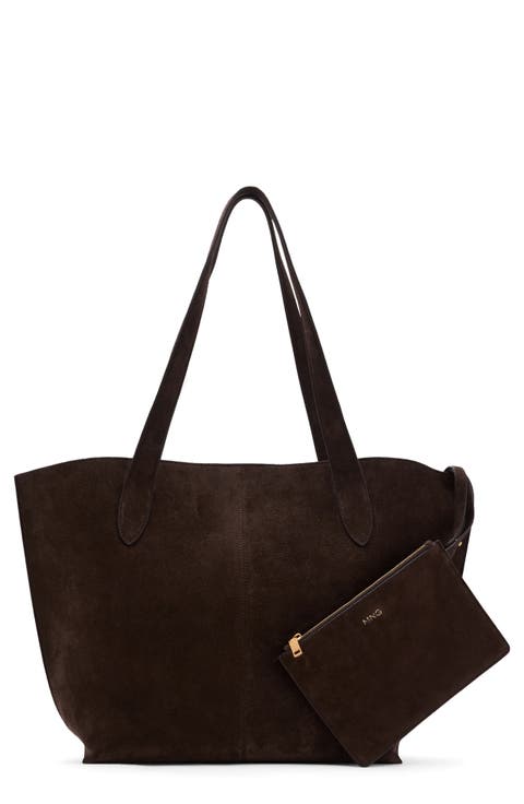Suede Shopper Bag
