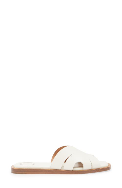 Chloé Scalloped Slide Sandal In White
