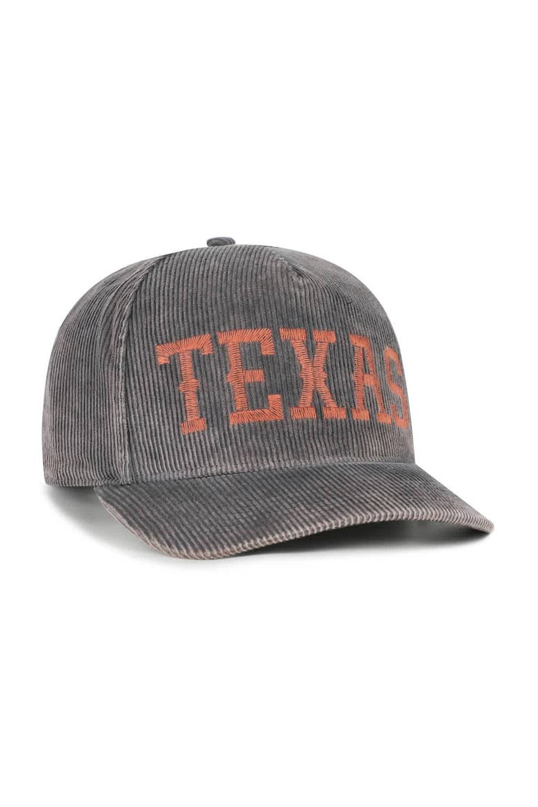 Men's '47  Gray Texas Longhorns Reclaim Snow Wash Corduroy Hitch Adjustable Hat, Alternate, color, Gray