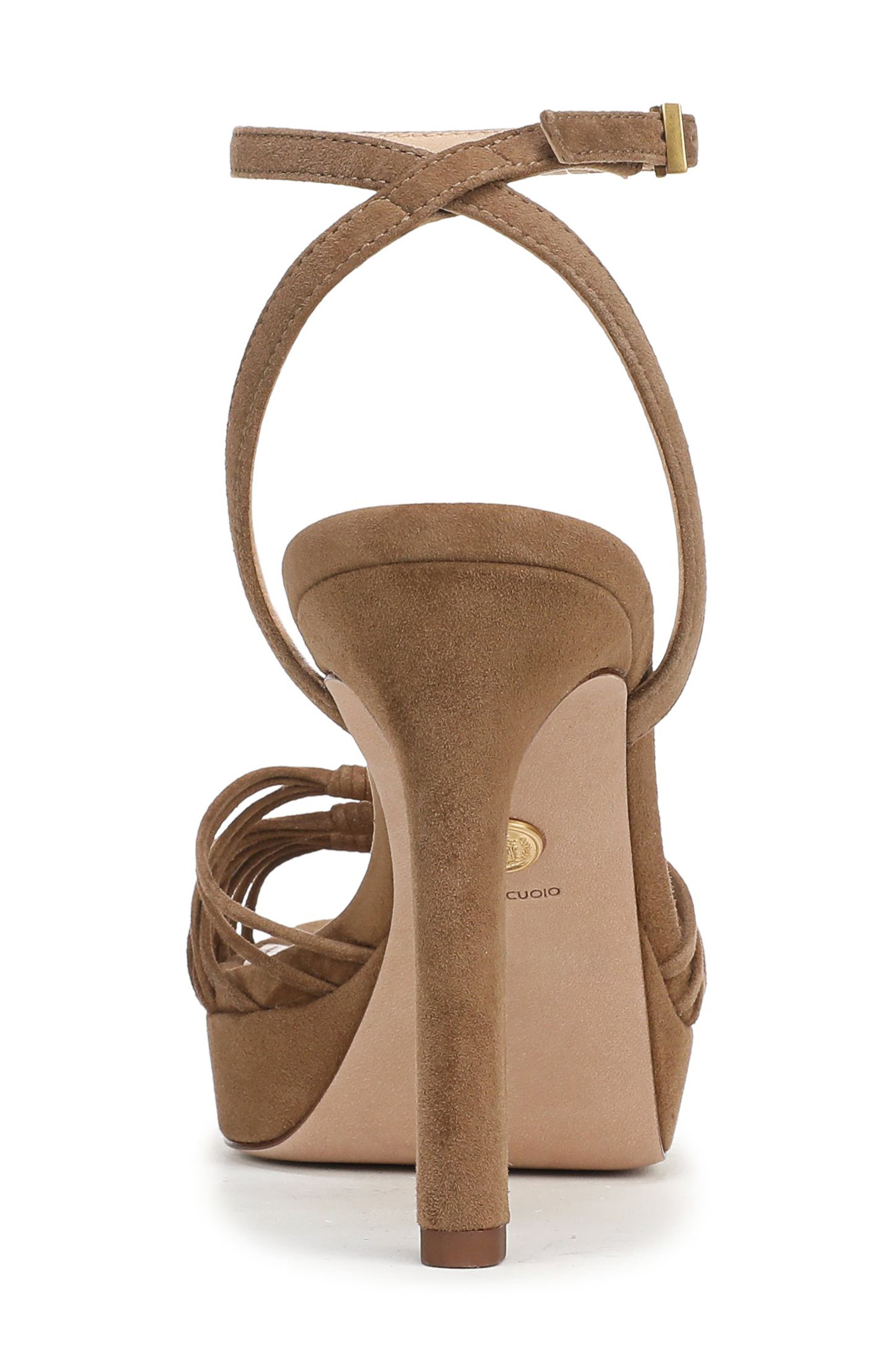 Beverlee Ankle Strap Platform Sandal, Alternate, color, CHESTNUT
