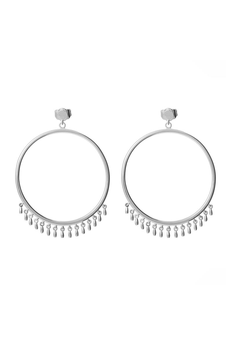 Lucy Quartermaine Waterfall Circle Earrings, Main, color, Sterling Silver