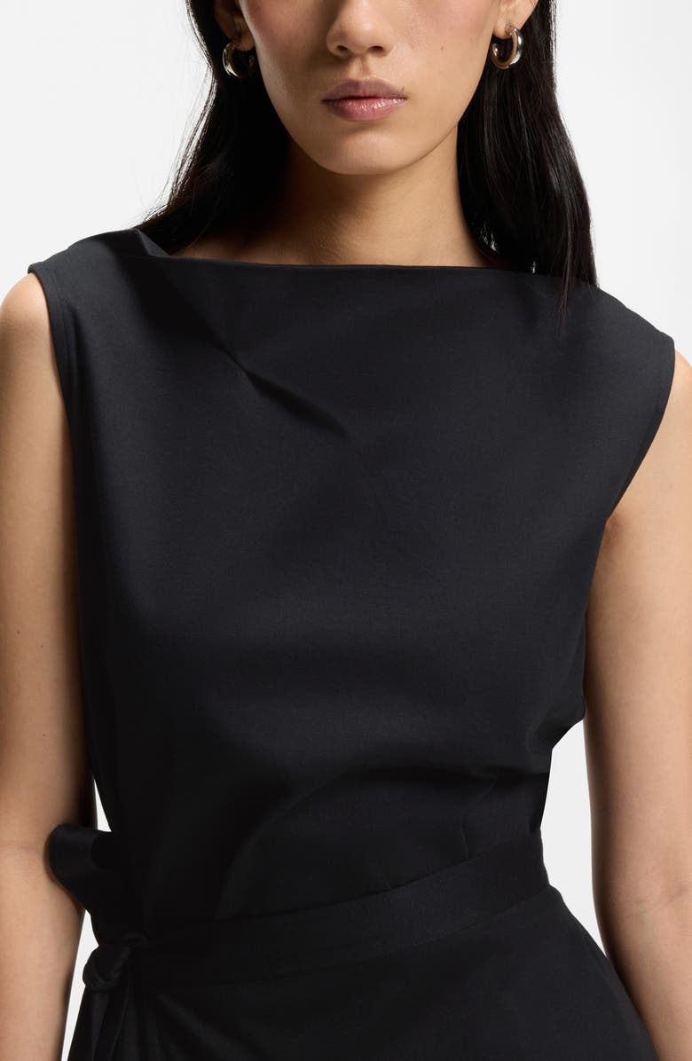 BOSS Emiaky Sleevless Midi Dress, Alternate, color, Black