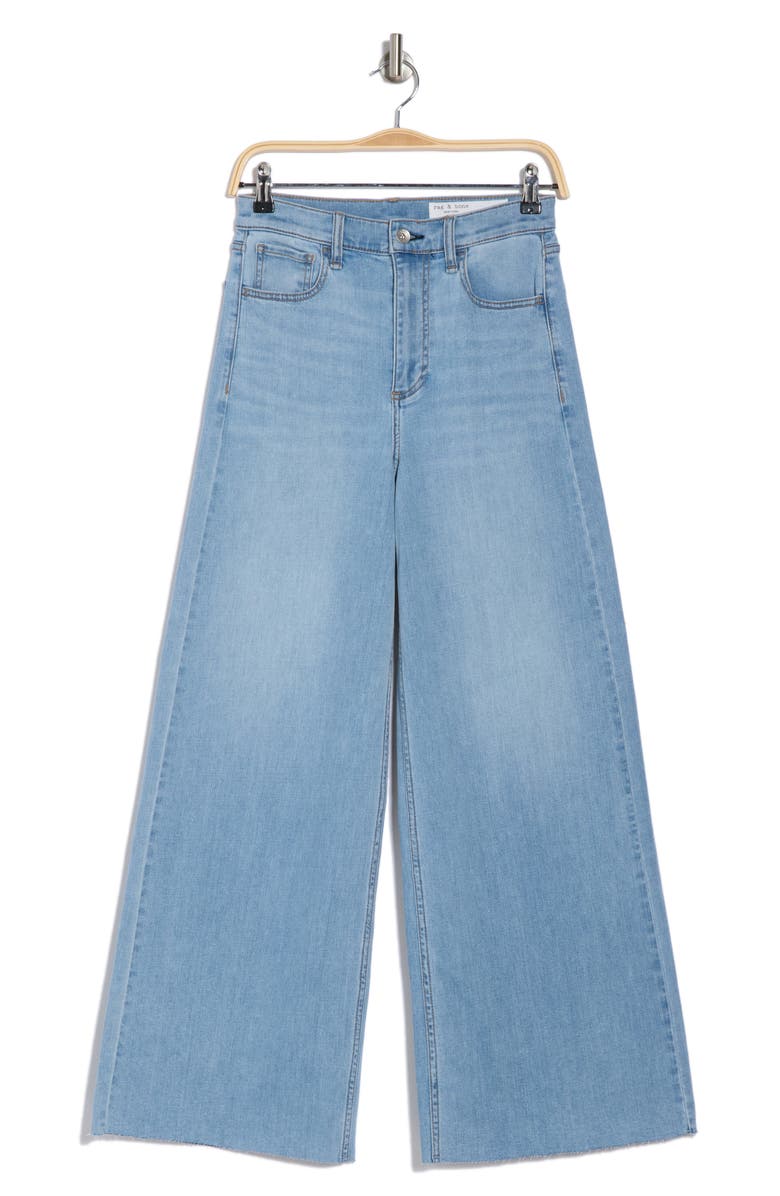 rag & bone Serena High Waist Wide Leg Jeans, Alternate, color, Light Wash