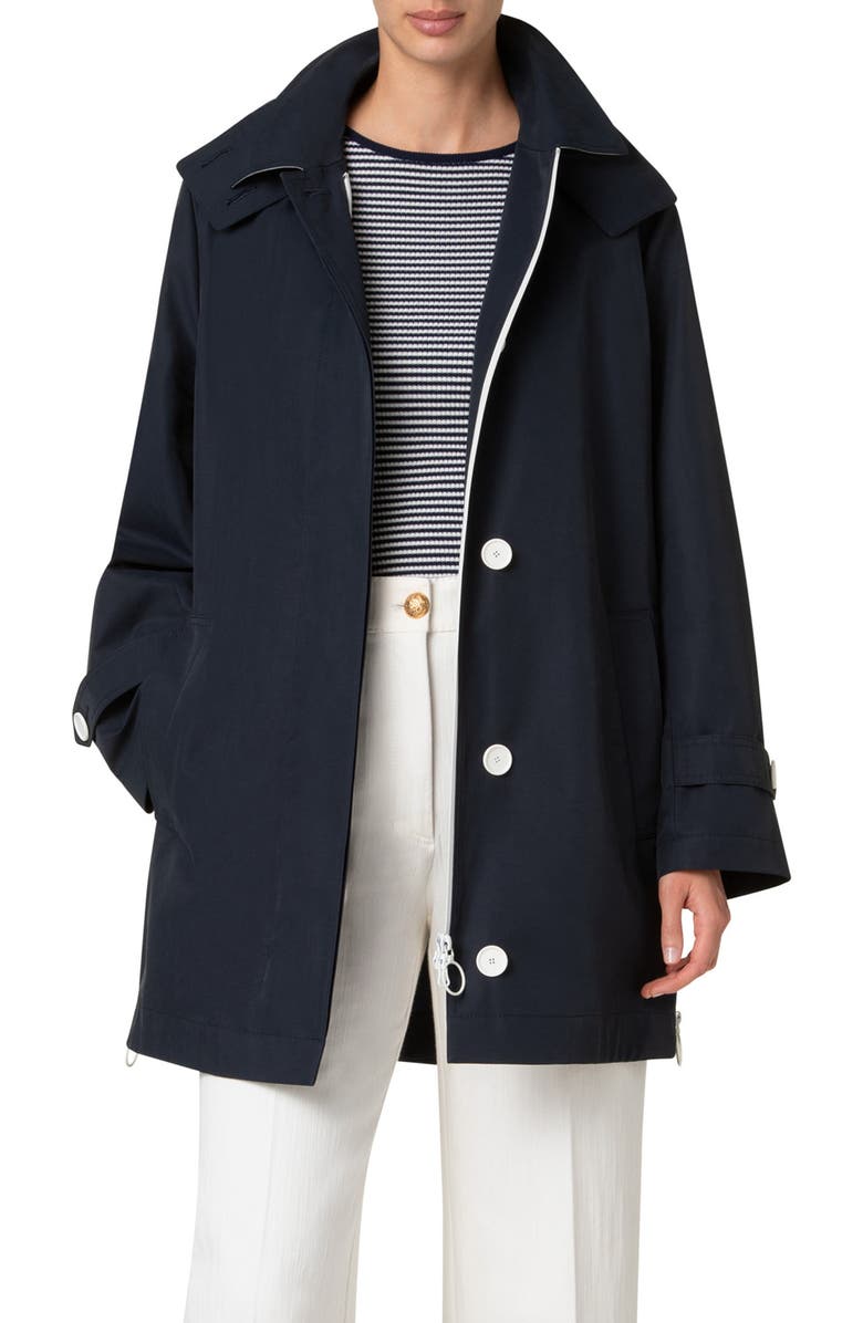 Akris punto Water Repellent Fisherman Parka, Main, color,