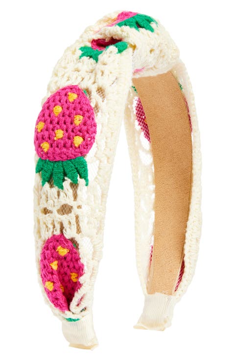 Kids' Crochet Strawberry Headband (Big Kid)