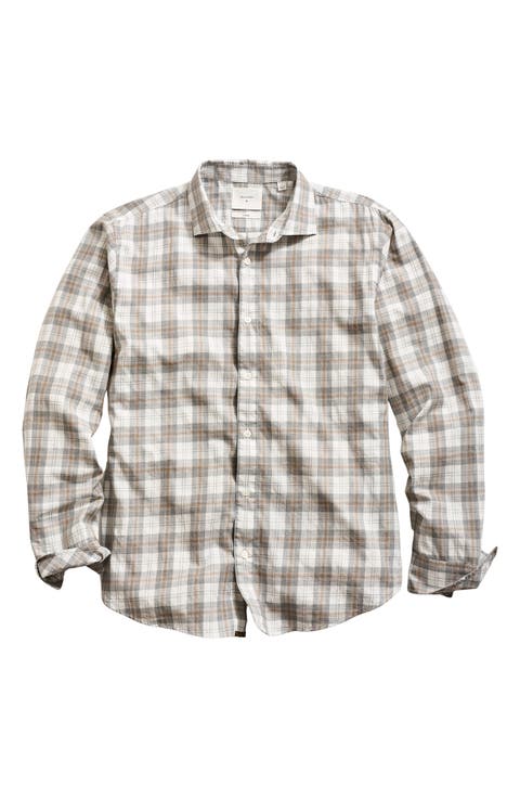 Hutcheson Plaid Cotton Button-Up Shirt