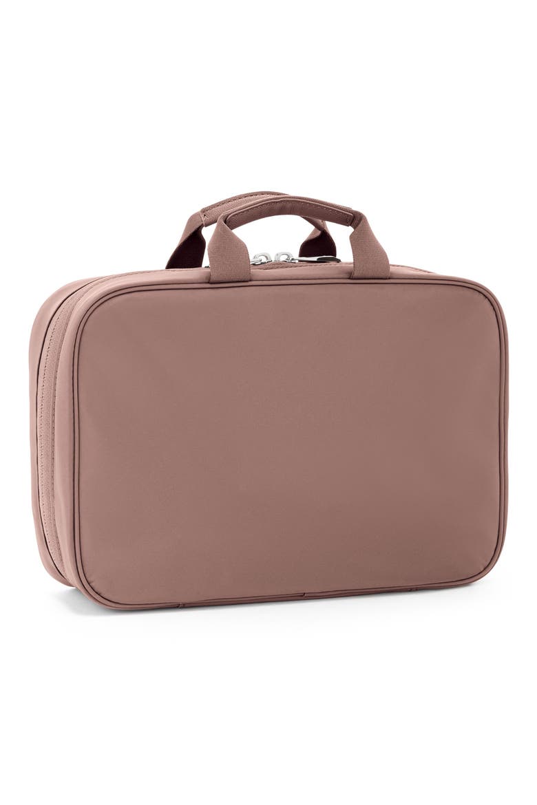 Madeline Nylon Cosmetics Bag, Main, color, LIGHT MAUVE