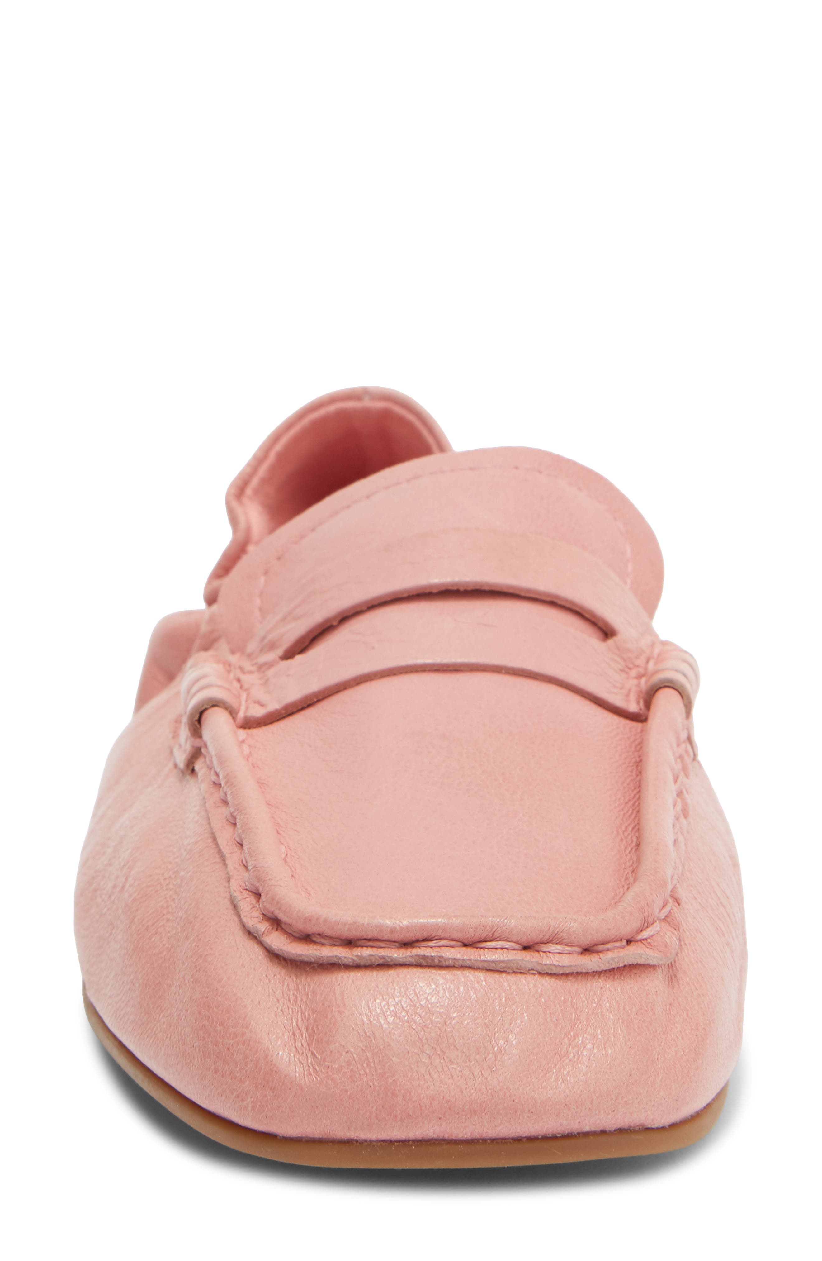 Eurry Penny Loafer, Alternate, color, PINK LEATHER