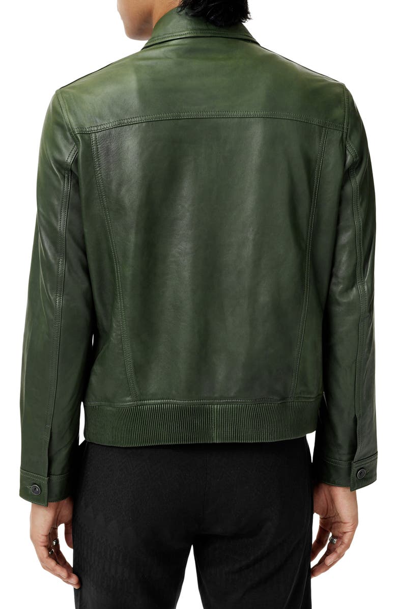John Varvatos Kai Leather Aviator Jacket, Alternate, color, 