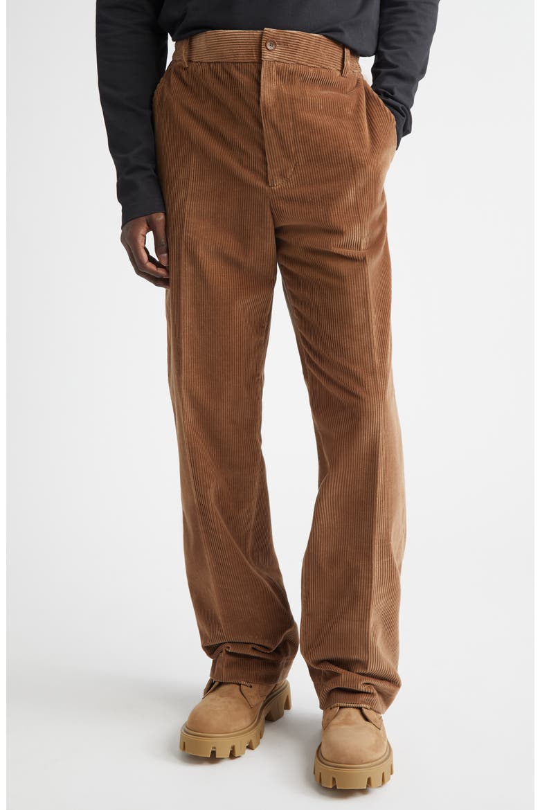 Corduroy Trousers, Main, color, BROWN