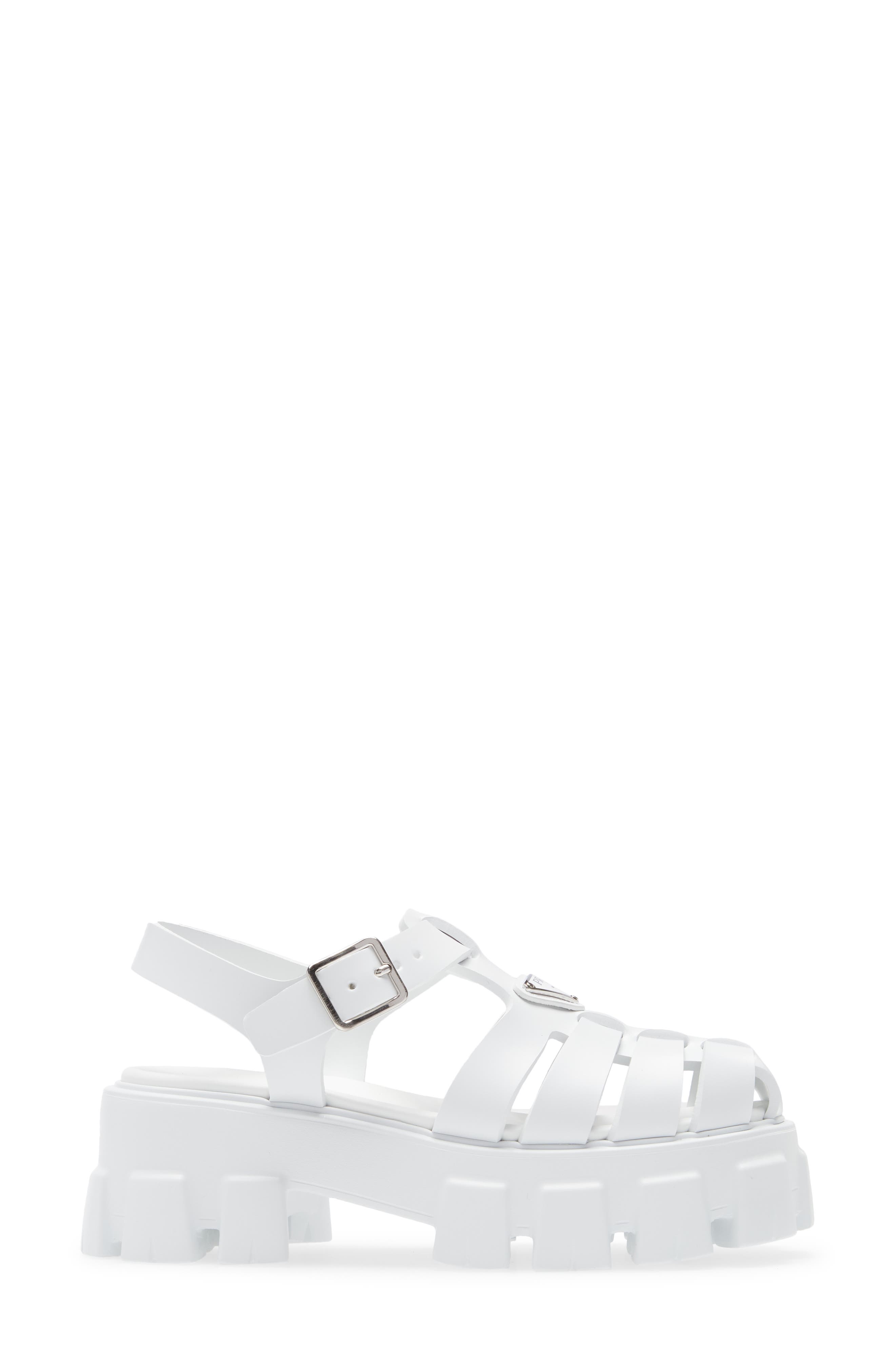 Monolith Platform Fisherman Sandal, Alternate, color, BIANCO