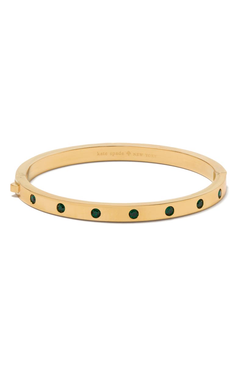 Kate Spade New York set in stone hinge bangle bracelet, Main, color, 