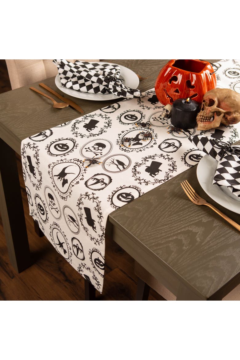 Halloween Portrait Table Runner, Alternate, color, Halloween Portrait