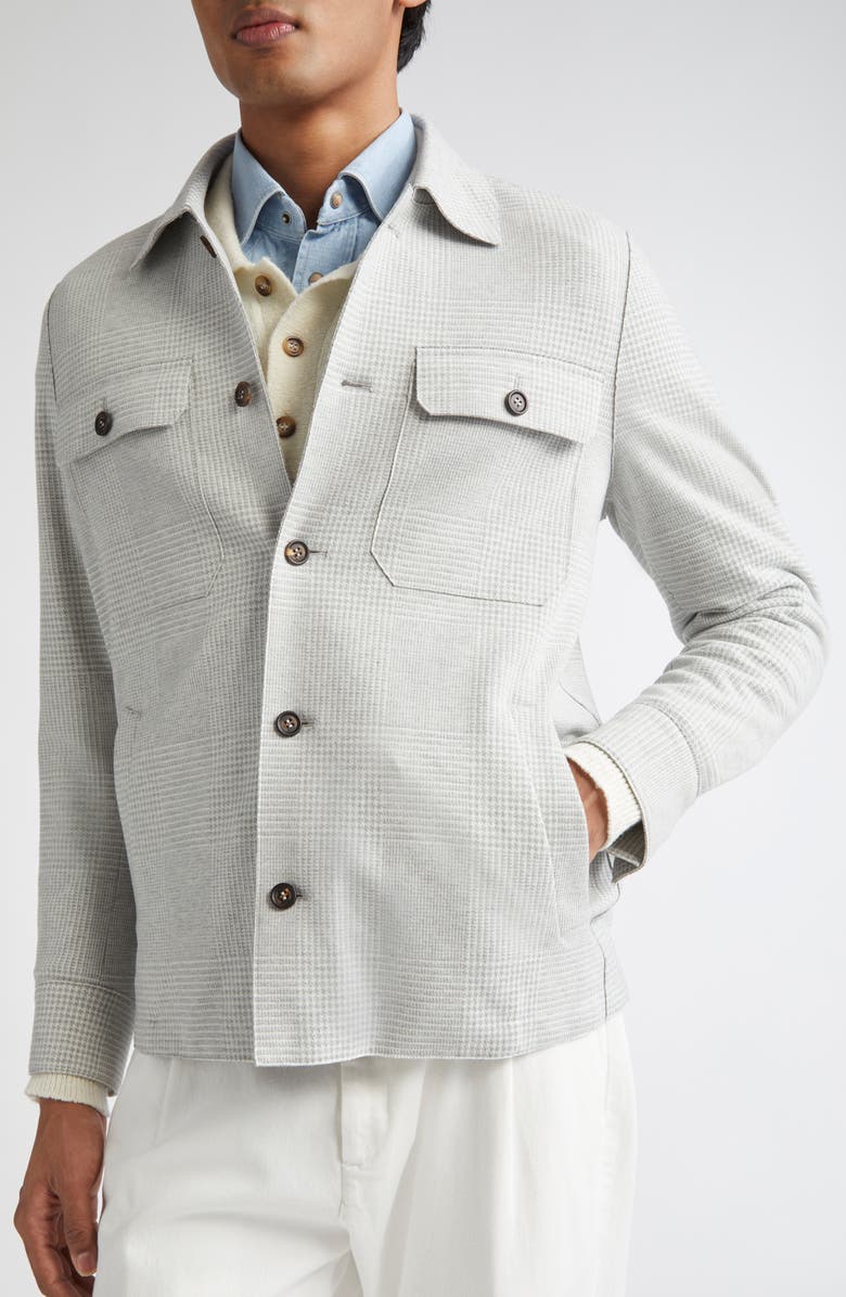Slim Fit Plaid Overshirt
