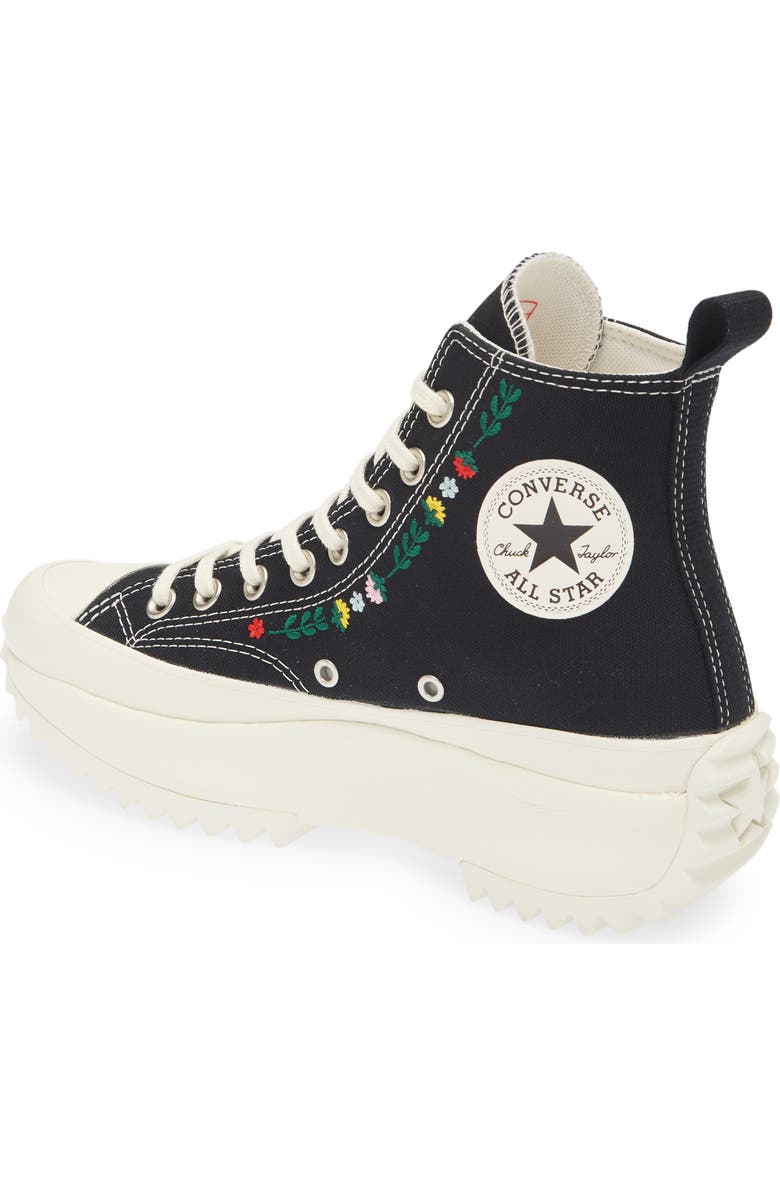 Converse Chuck Taylor<sup>®</sup> All Star<sup>®</sup> Run Star Hike Embroidered High Top Platform Sneaker, Alternate, color,