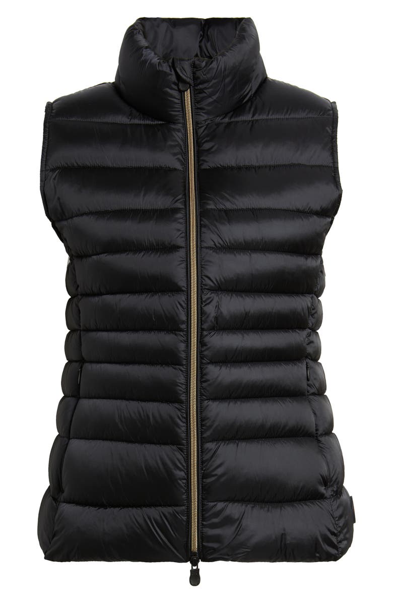 Save The Duck Lynn Quilted Puffer Vest, Alternate, color, Black